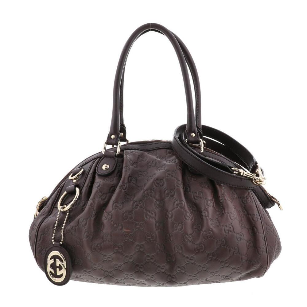 GUCCI Sukey Shoulder Bag Messenger Brown